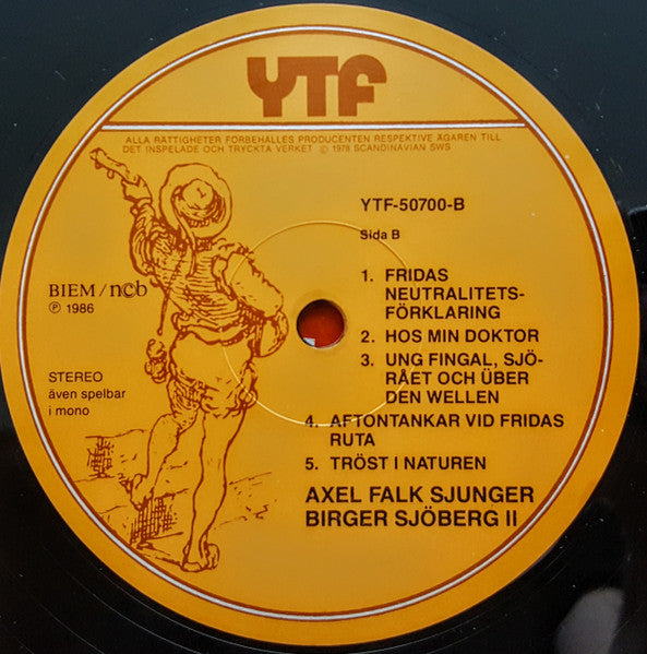 Axel Falk : Sjunger Birger Sjöberg II (LP, Album)
