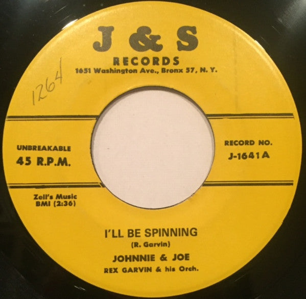 Johnnie & Joe : I'll Be Spinning / Feel Alright (7", Unofficial)