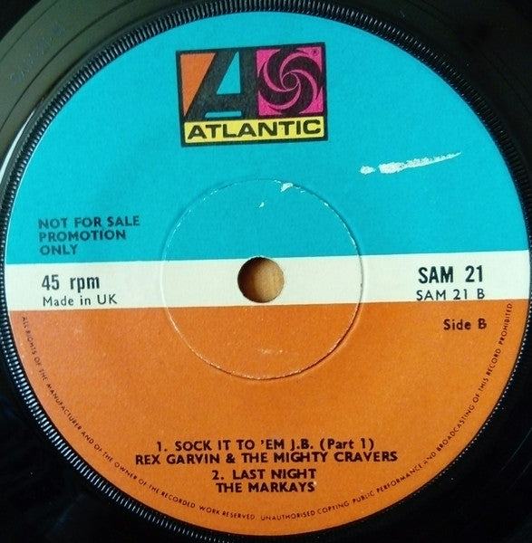 Soul Brothers Six / Solomon Burke / Rex Garvin & The Mighty Cravers / The Mar-Keys : Some Kind Of Wonderful / Tonight's The Night / Sock It To 'Em J.B. / Last Night (7", EP, Promo)