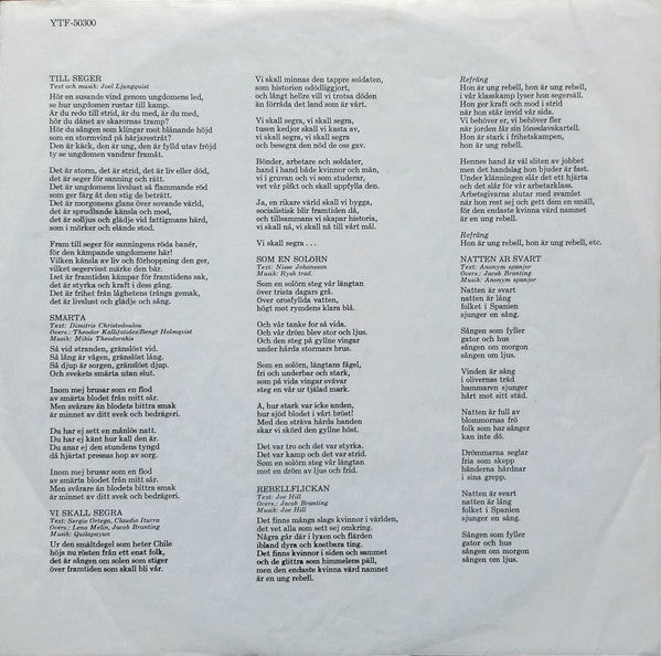 Monica Zetterlund / Thorstein Bergman : Folk Som Har Sånger Kan Inte Dö (LP)