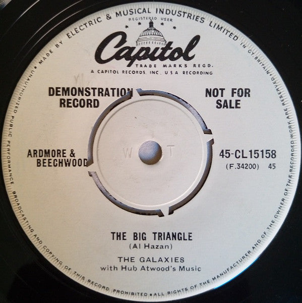 The Galaxies (9) With Hub Atwood : The Big Triangle (7", Promo)