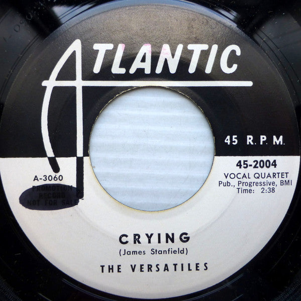 The Versatiles (11) : Crying / Passing By (7", Single, Promo)