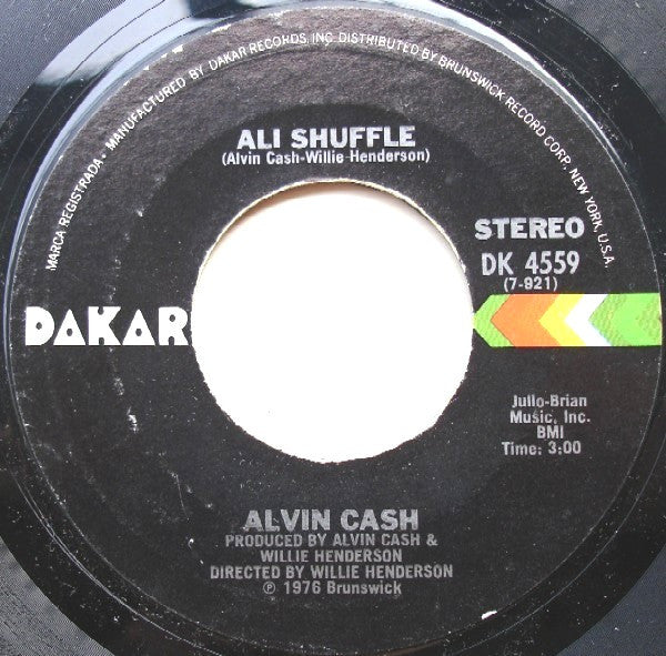 Alvin Cash : Doing The Feeling / Ali Shuffle (7")