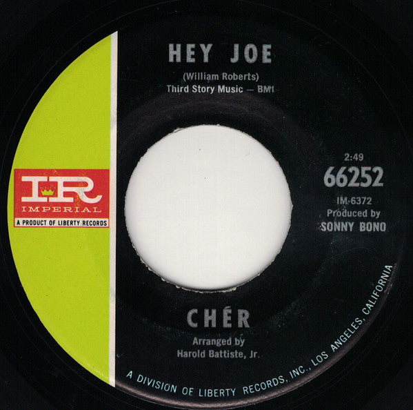 Cher : Hey Joe (7", Single)