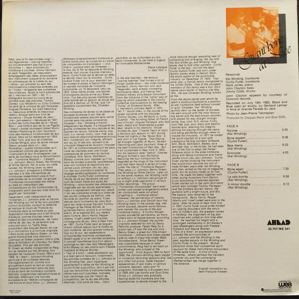 Kai Winding &  Curtis Fuller : Giant Bones At Nice (LP)