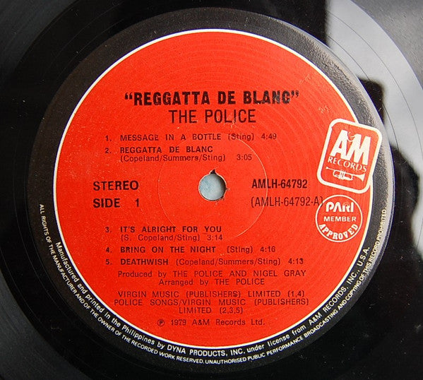 The Police : Reggatta De Blanc (LP, Album)