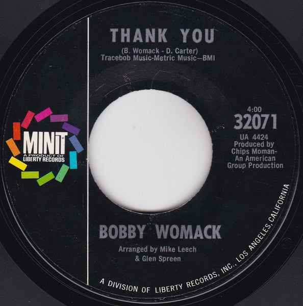 Bobby Womack : It's Gonna Rain (7", Single, Styrene, Mon)