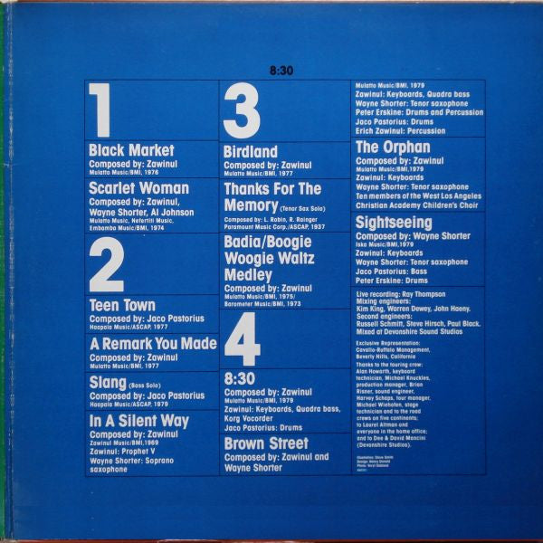 Weather Report : 8:30 (2xLP, Album, Gat)