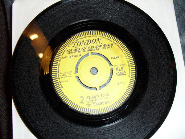 The Unknowns (8) : Melody For An Unknown Girl (7", Promo)