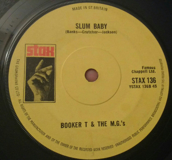 Booker T & The MG's : The Horse (7", Single, Sol)