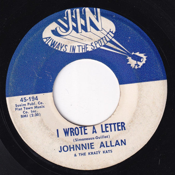 Johnnie Allan & The Krazy Kats : Lonely Weekend / I Wrote A Letter (7", Single)