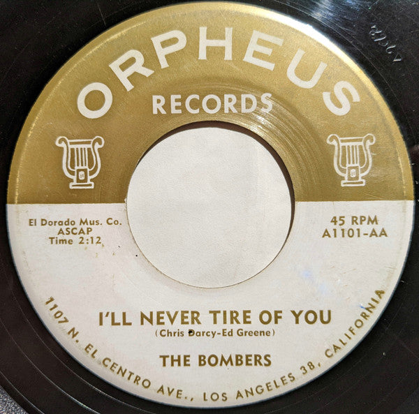 The Bombers (13) : Malena / I'll Never Tire Of You (7", Single, Mono)