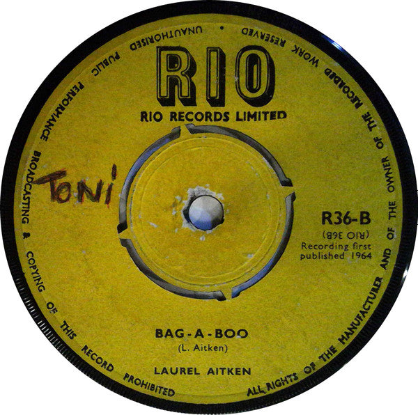 Laurel Aitken : You Left Me Standing / Bag-A-Boo (7", RP, 4-p)