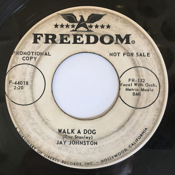 Jay Johnston : Livin' Doll / Walk A Dog (7", Single, Promo)