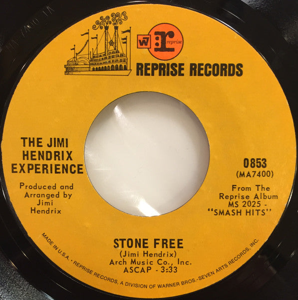 The Jimi Hendrix Experience : Stone Free / If 6 Was 9 (7", Single, Mono, Styrene, Pit)