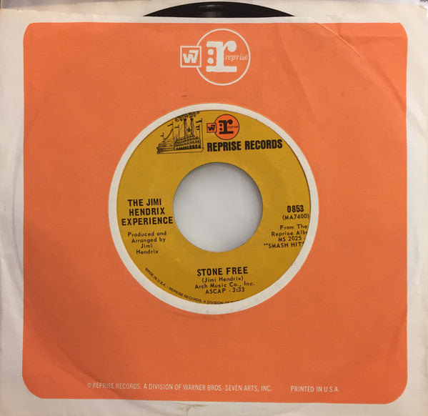 The Jimi Hendrix Experience : Stone Free / If 6 Was 9 (7", Single, Mono, Styrene, Pit)