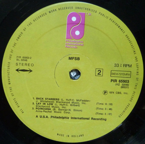 MFSB : MFSB (LP, Album)