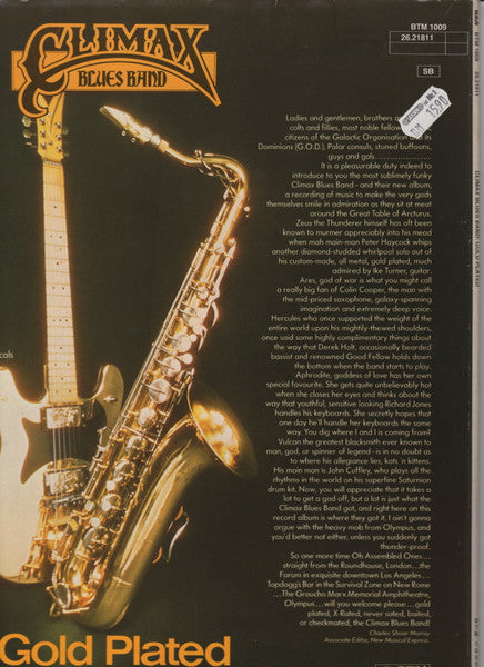 Climax Blues Band : Gold Plated (LP, Album, Gat)