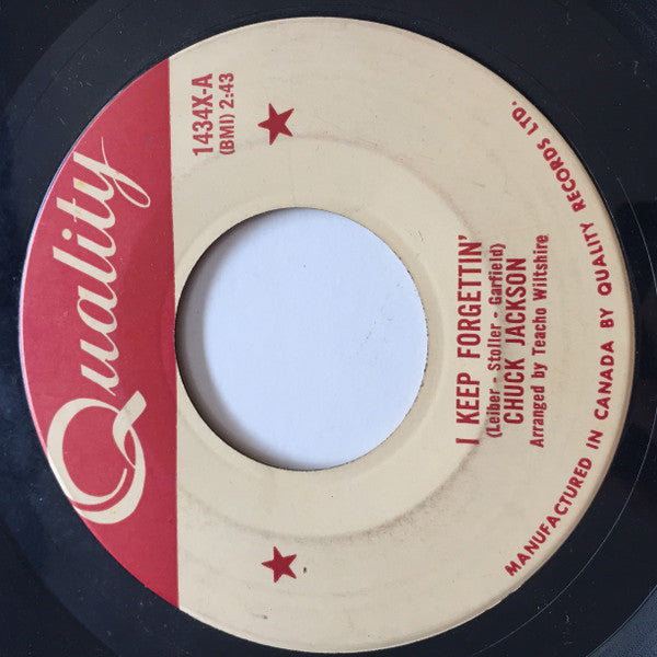 Chuck Jackson : I Keep Forgettin'  (7", Single, Mono)
