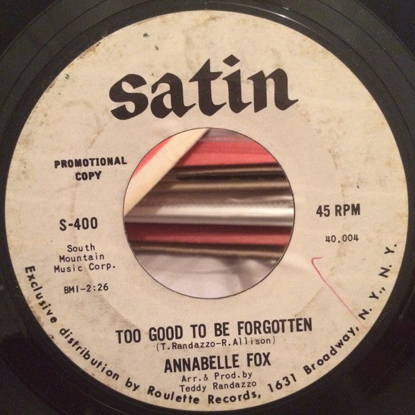 Annabelle Fox : Getting Through To Me (7", Single, Promo)