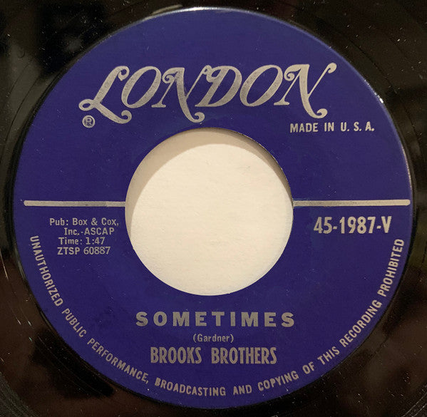 The Brook Brothers : Warpaint (7")