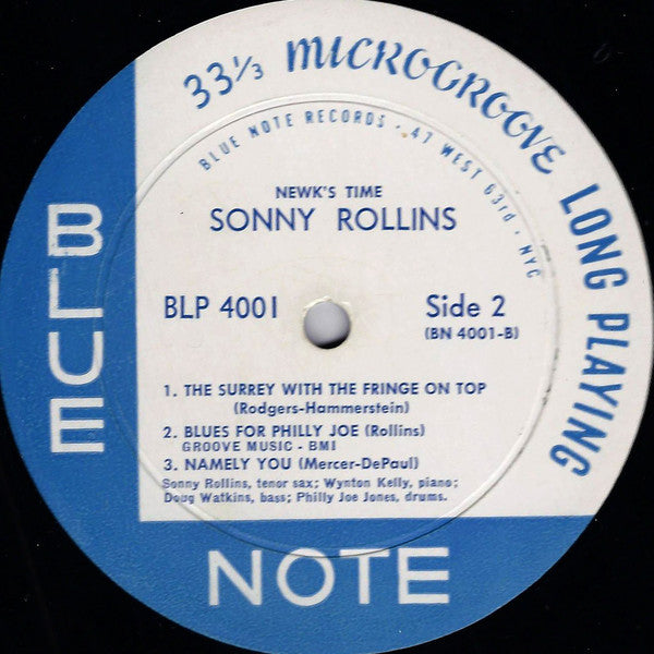 Sonny Rollins : Newk's Time (LP, Album, Mono, Pla)