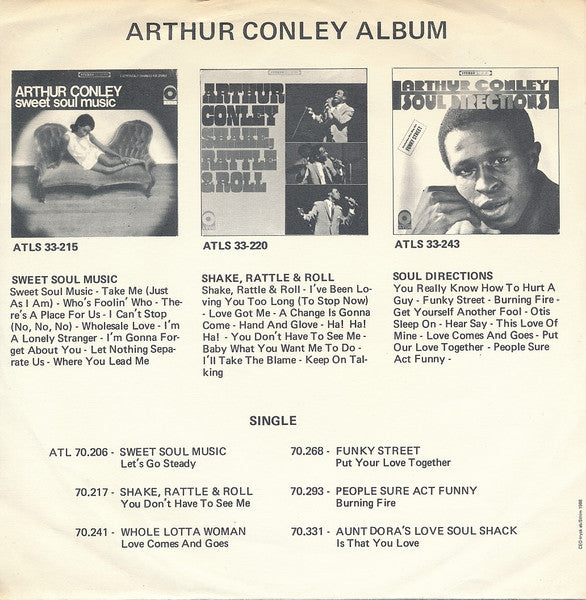Arthur Conley : Aunt Dora's Love Soul Shack (7", Single)