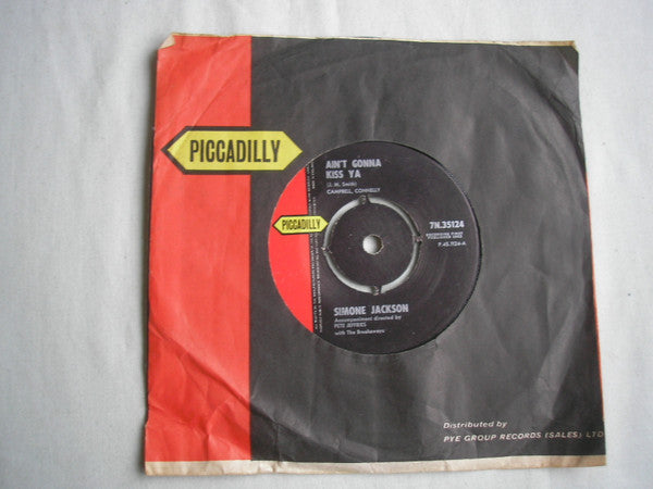 Simone Jackson (2) : Ain't Gonna Kiss Ya (7", Single, Mono)