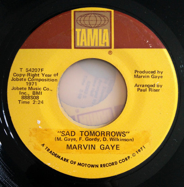 Marvin Gaye : Mercy Mercy Me (The Ecology) / Sad Tomorrows (7", Single, Mono, Sup)