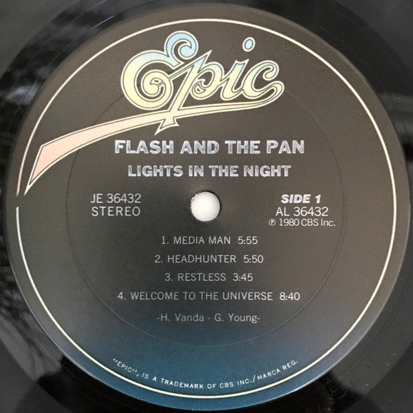 Flash & The Pan : Lights In The Night (LP, Album, Pit)