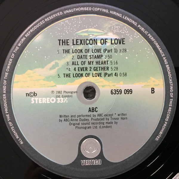 ABC : The Lexicon Of Love (LP, Album)
