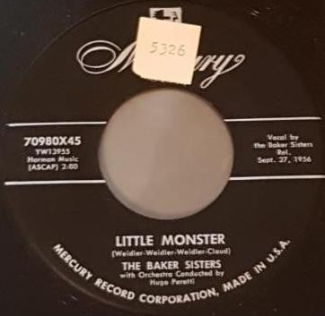 Baker Sisters : Little Monster / One By One (7", Single)