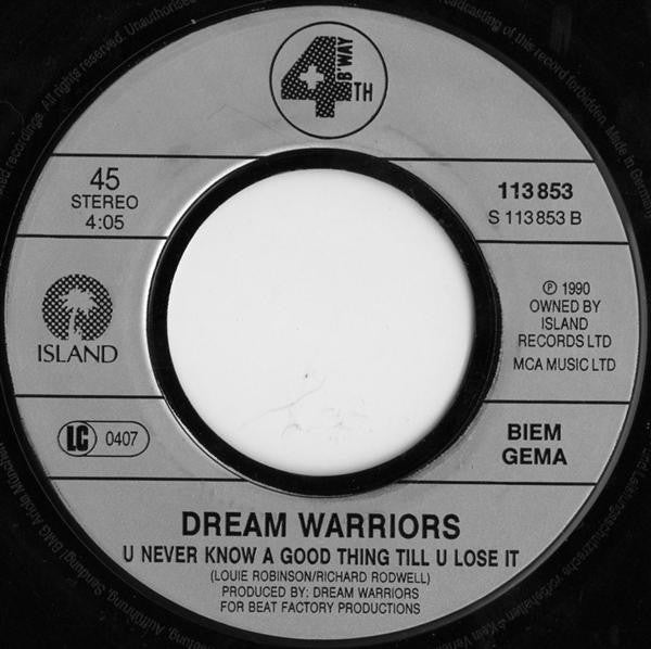 Dream Warriors : My Definition Of A Boombastic Jazz Style (7", Single)