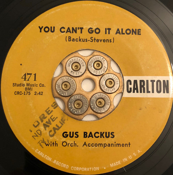 Gus Backus : My Chick Is Fine (7", Single)