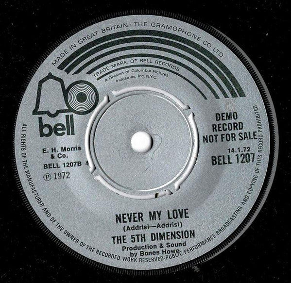 The Fifth Dimension : Together Let's Find Love (7", Single, Promo)