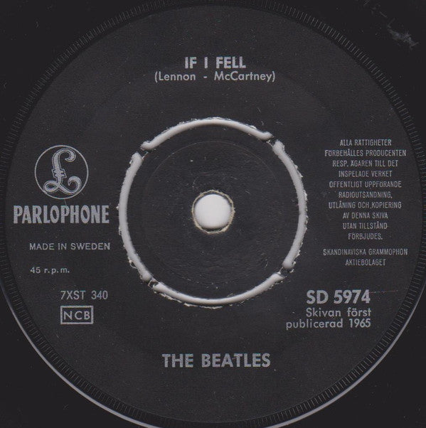 The Beatles : Rock And Roll Music / If I Fell (7", Single, Pur)