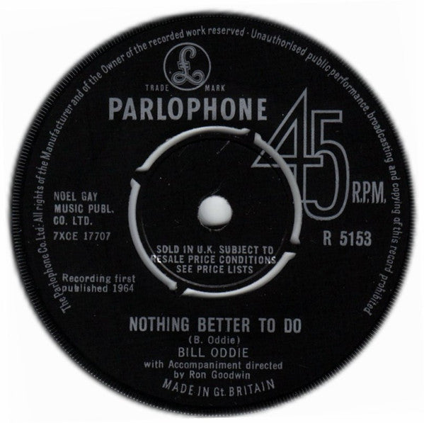 Bill Oddie : Nothing Better To Do (7")