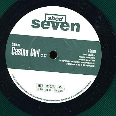 Shed Seven : Mark / Casino Girl (7", Single, Ltd, Num, Gre)