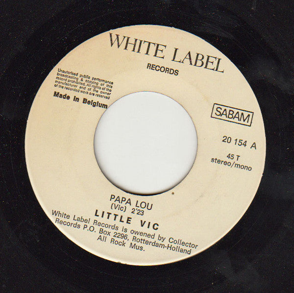 Little Victor (2) / Ray Harris (3) : Papa Lou / I'm Winning Now (Take 2) (7", Single)