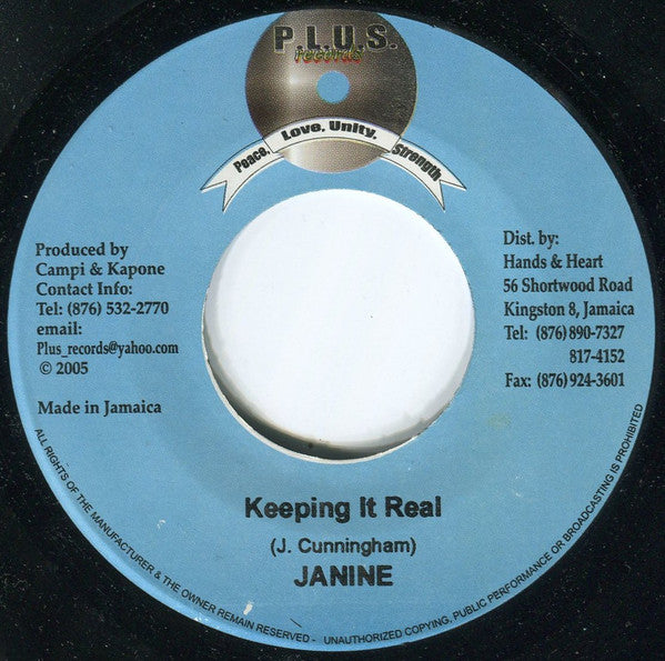 Michael Rose, Janine Linton : Picture On The Wall / Keeping It Real (7")