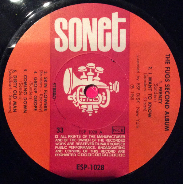 The Fugs : The Fugs Second Album (LP, Album)