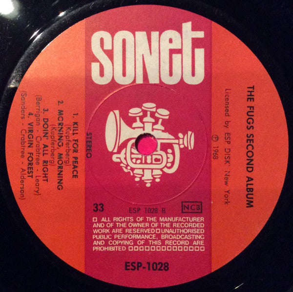The Fugs : The Fugs Second Album (LP, Album)