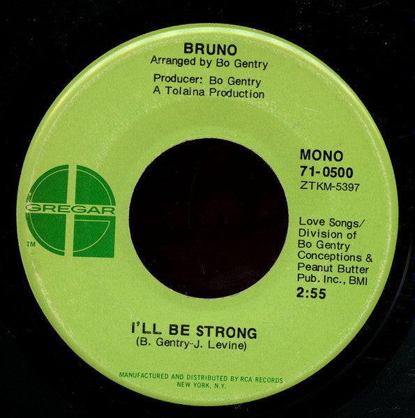 Tony Bruno (3) : You Started Me Laughing / I'll Be Strong (7", Single, Mono)