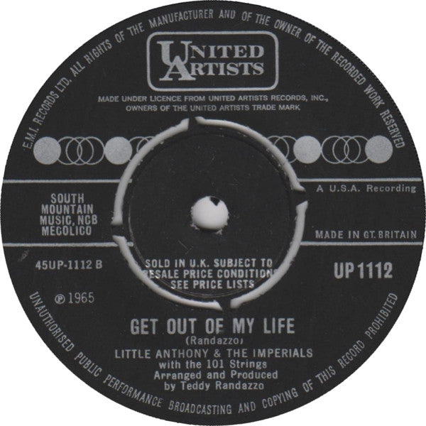 Little Anthony & The Imperials : I Miss You So (7", Single)