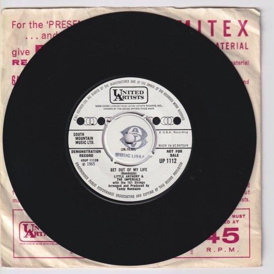 Little Anthony & The Imperials : I Miss You So (7", Single)