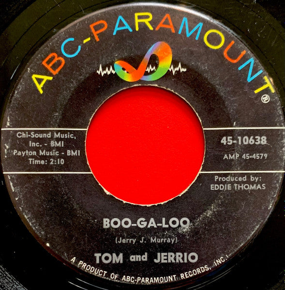 Tommy Dark And Jerry O : Boo-Ga-Loo / Boomerang (7")