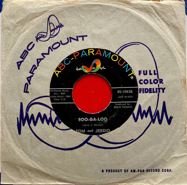 Tommy Dark And Jerry O : Boo-Ga-Loo / Boomerang (7")