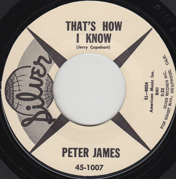 Peter James (28) : Think I'll Break Down And Cry (7", Single)