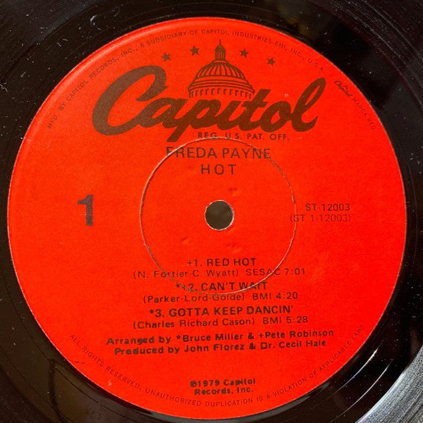 Freda Payne : Hot (LP, Album, Los)