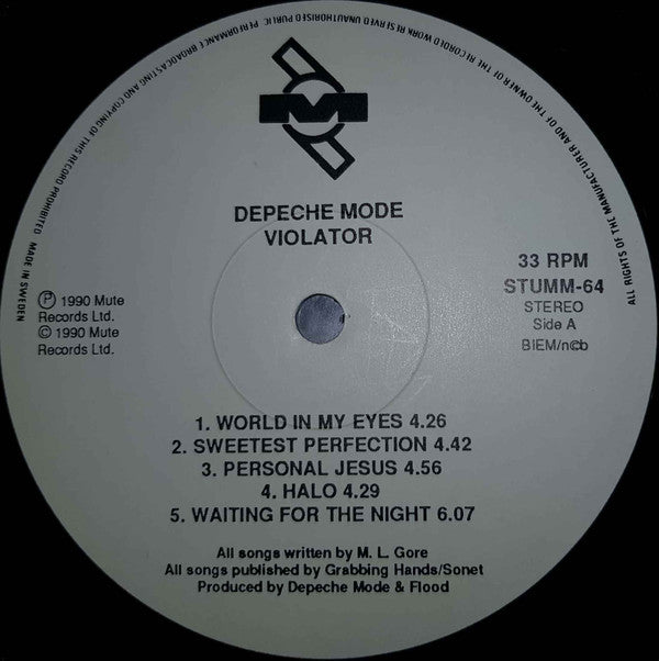 Depeche Mode : Violator (LP, Album)